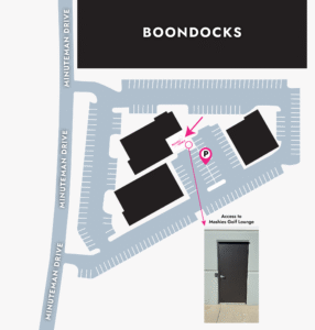 Mashies Golf Lounge Entrance Map